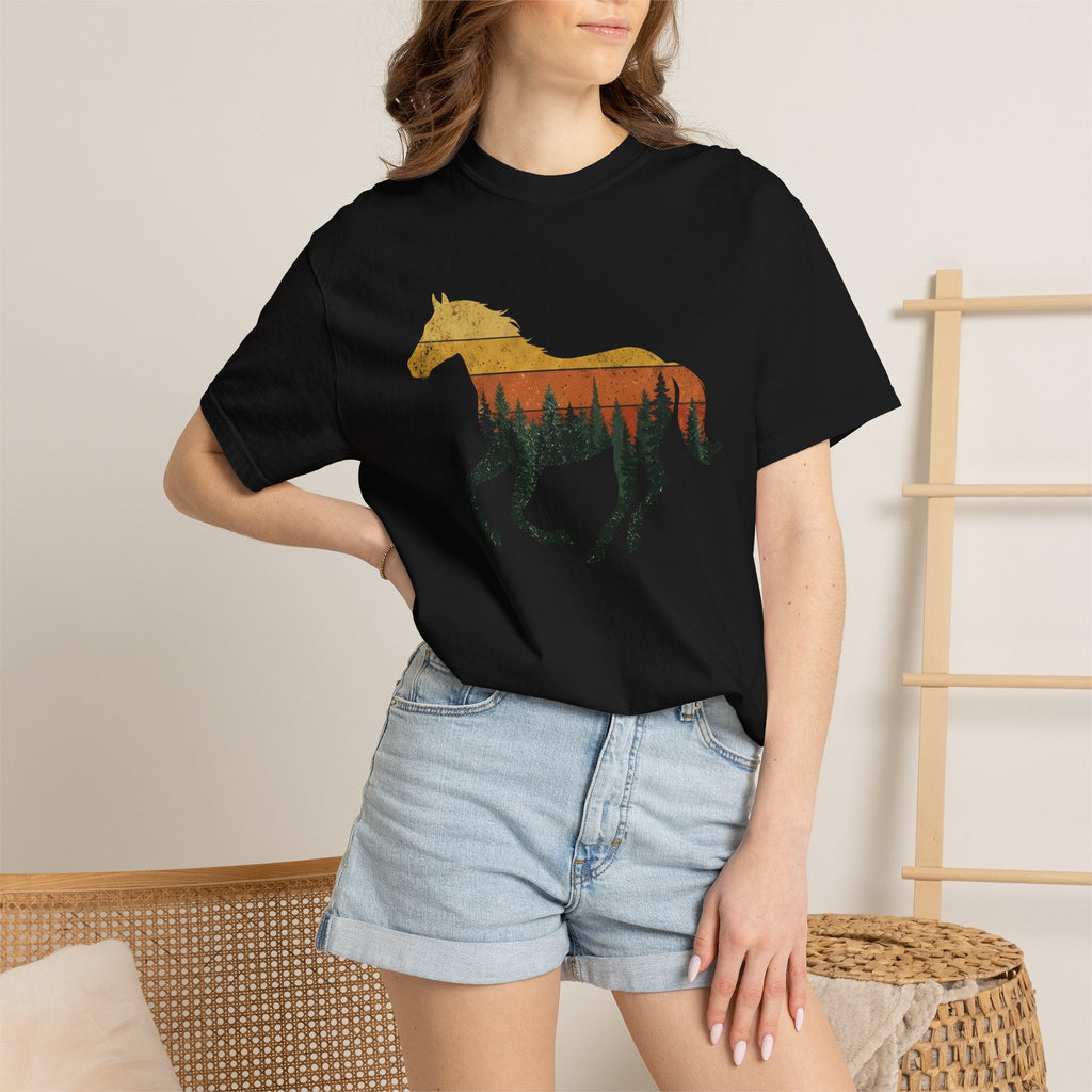 Sunset Forest Horse