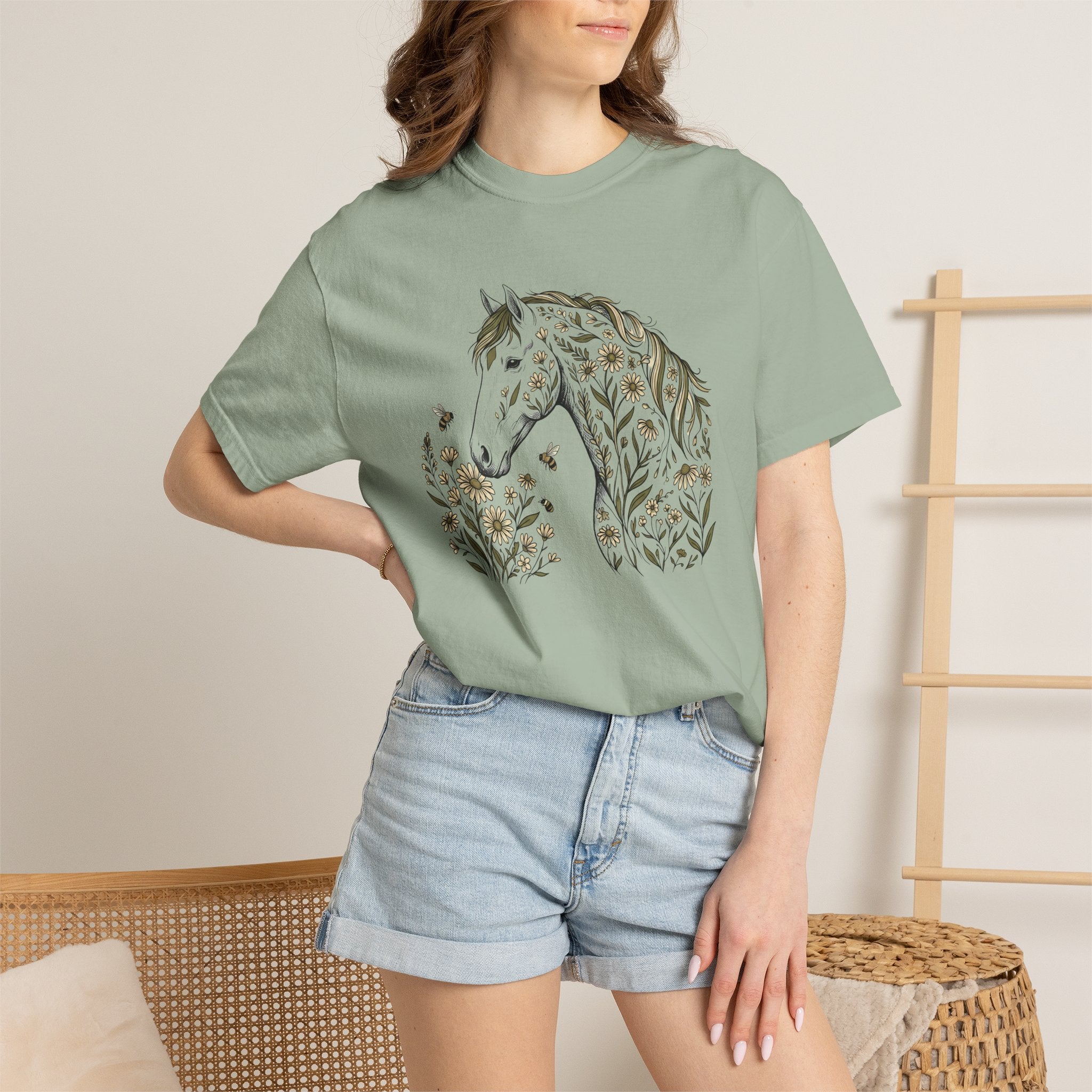 Wild floral horse tees