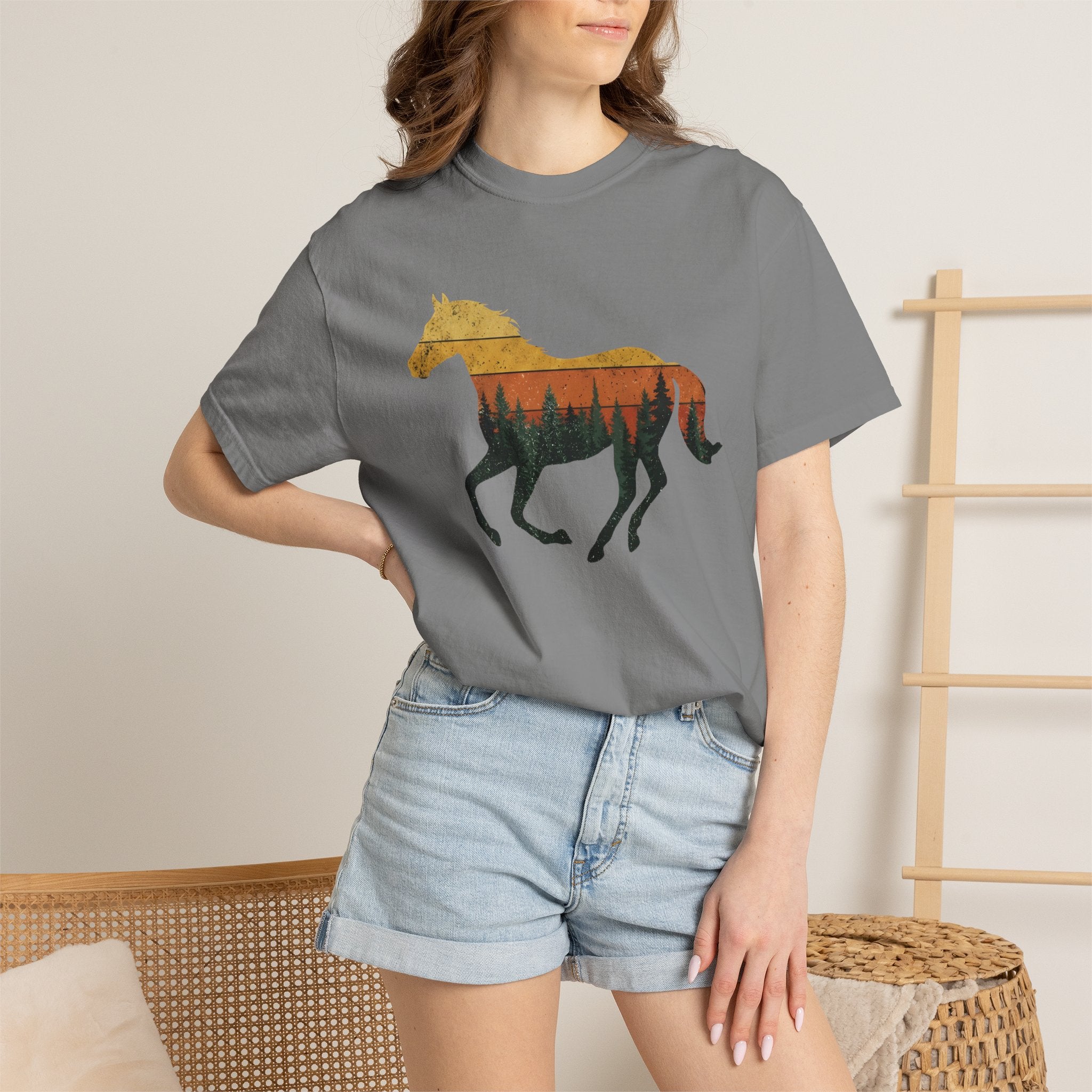 Sunset Forest Horse