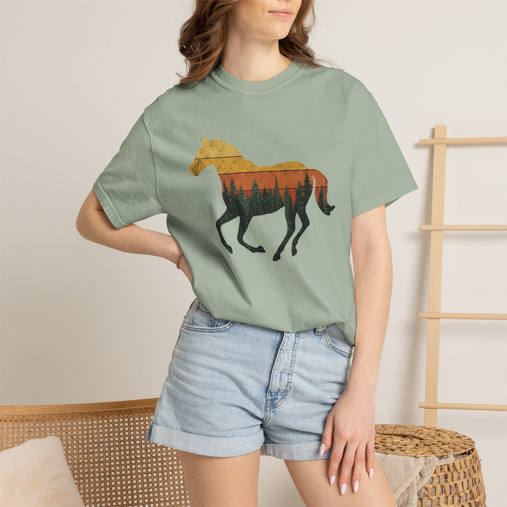 Sunset Forest Horse
