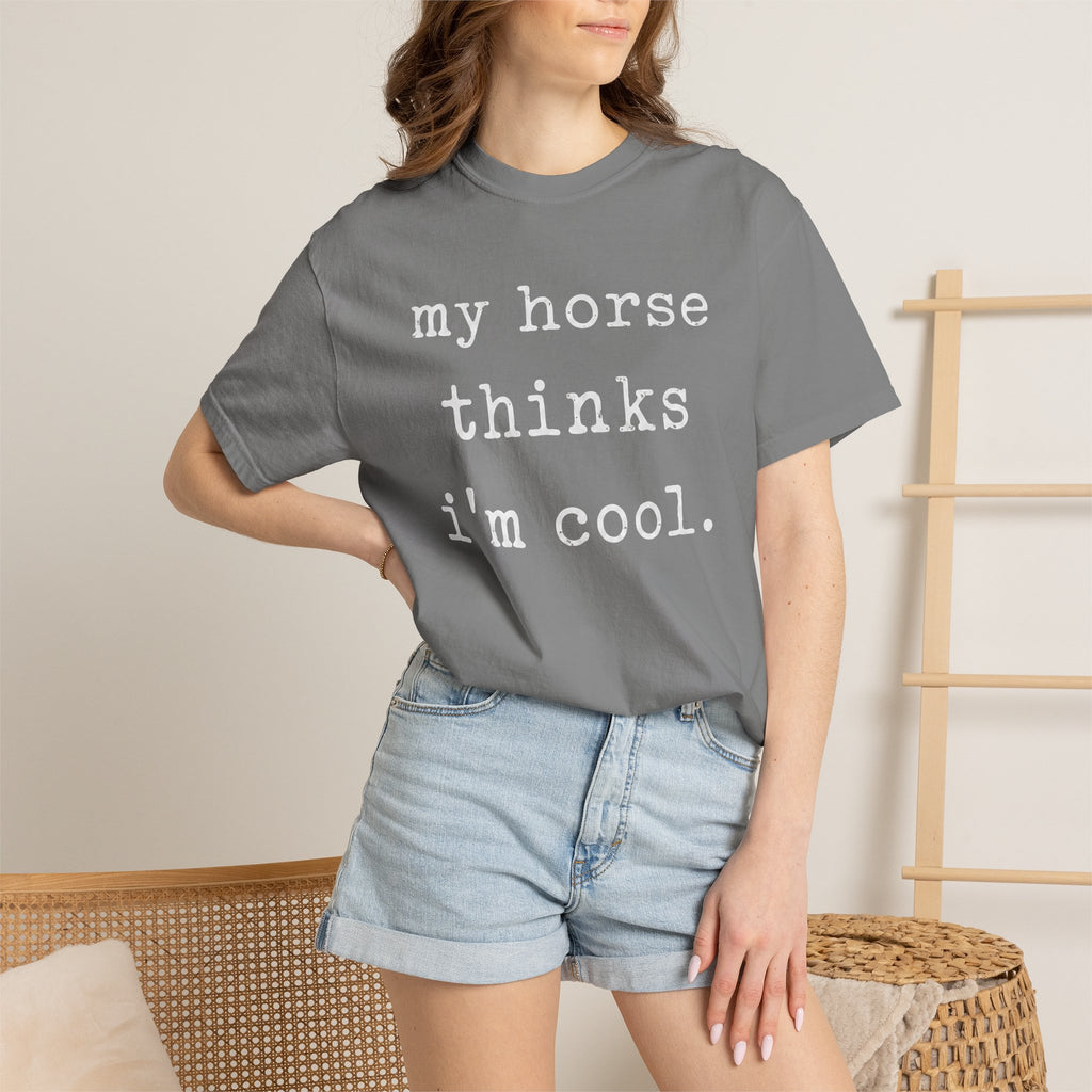 My horse thinks