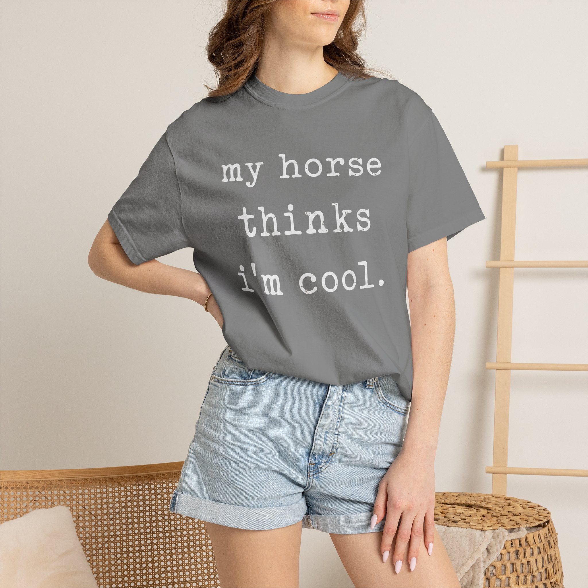 My horse thinks