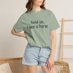hold on, i see a horse