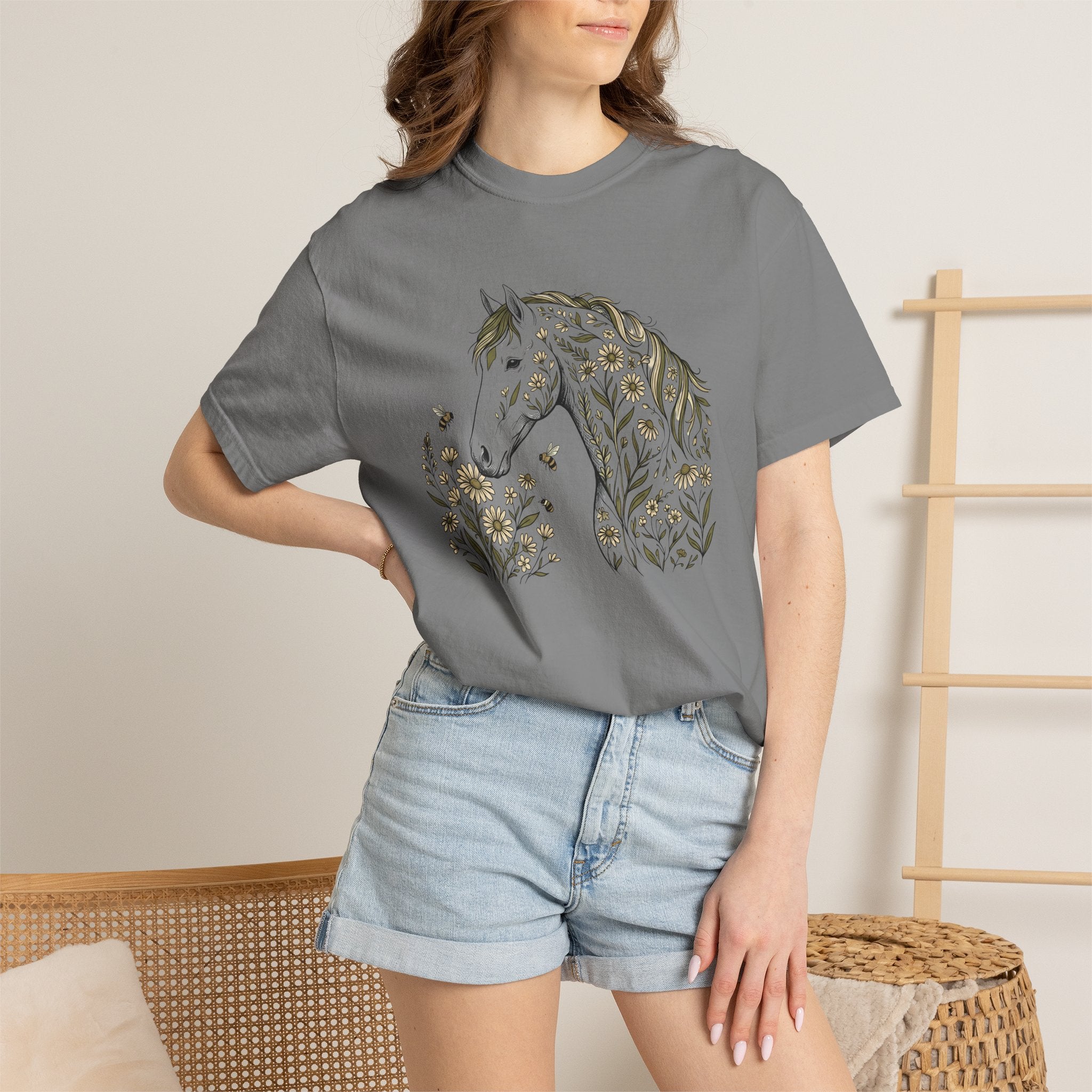 Wild floral horse tees