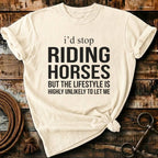 I'd stop riding