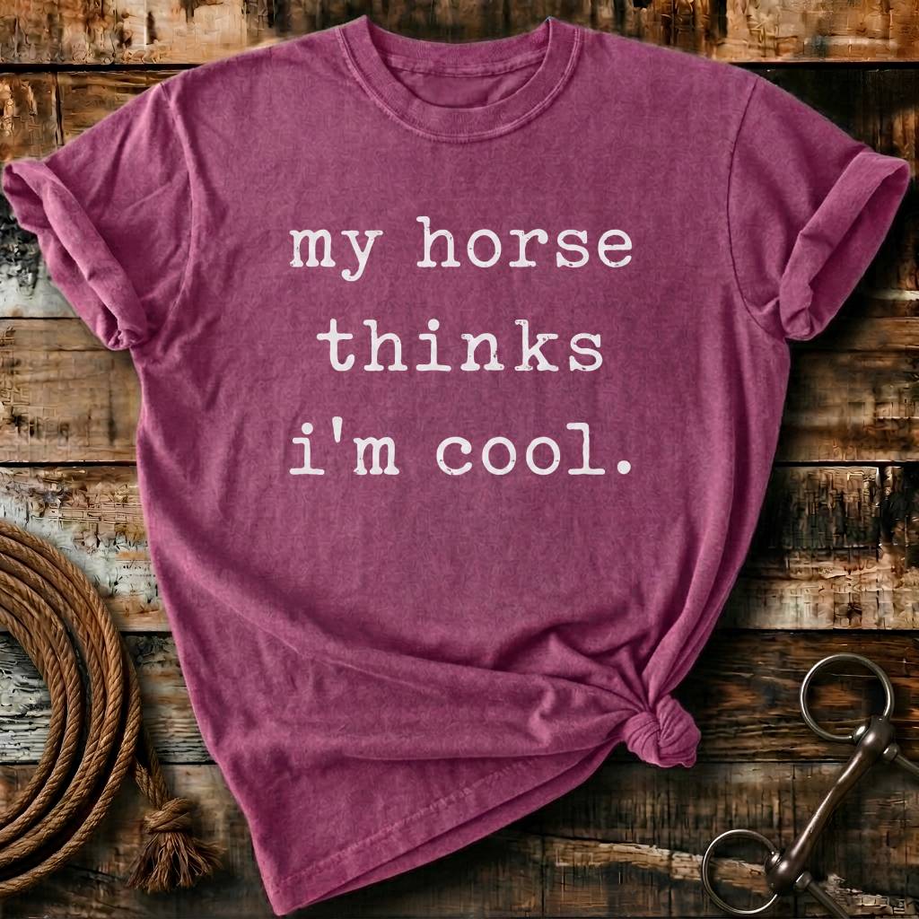 My horse thinks