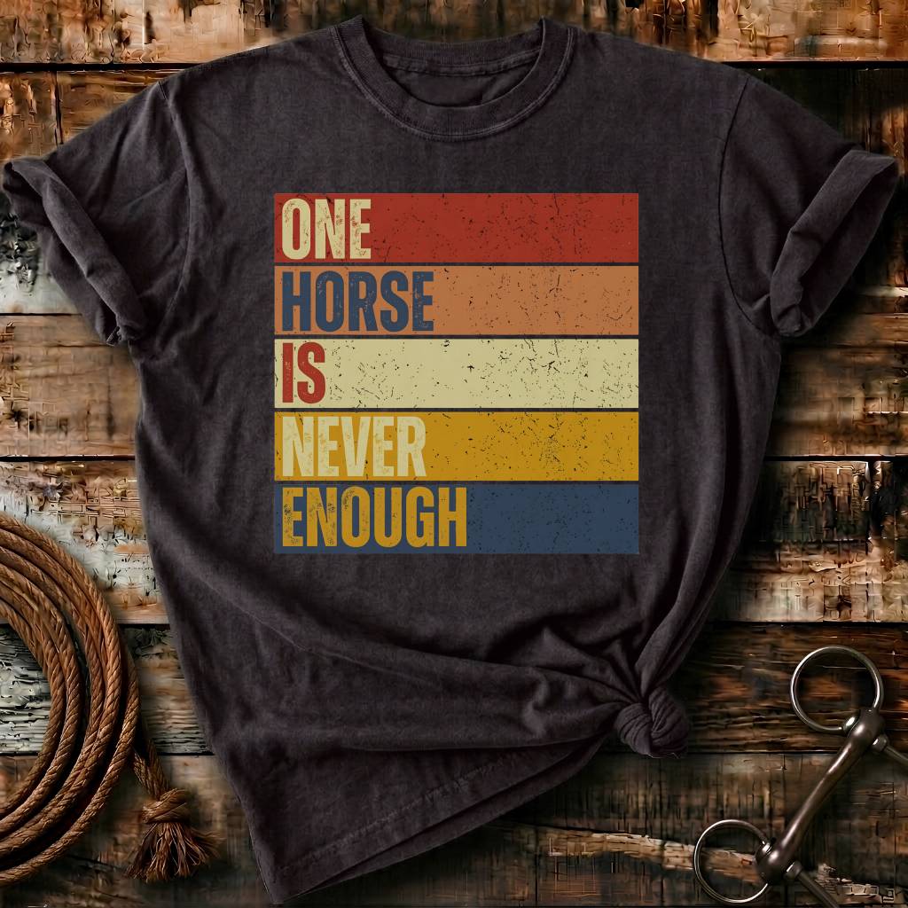 One horse is