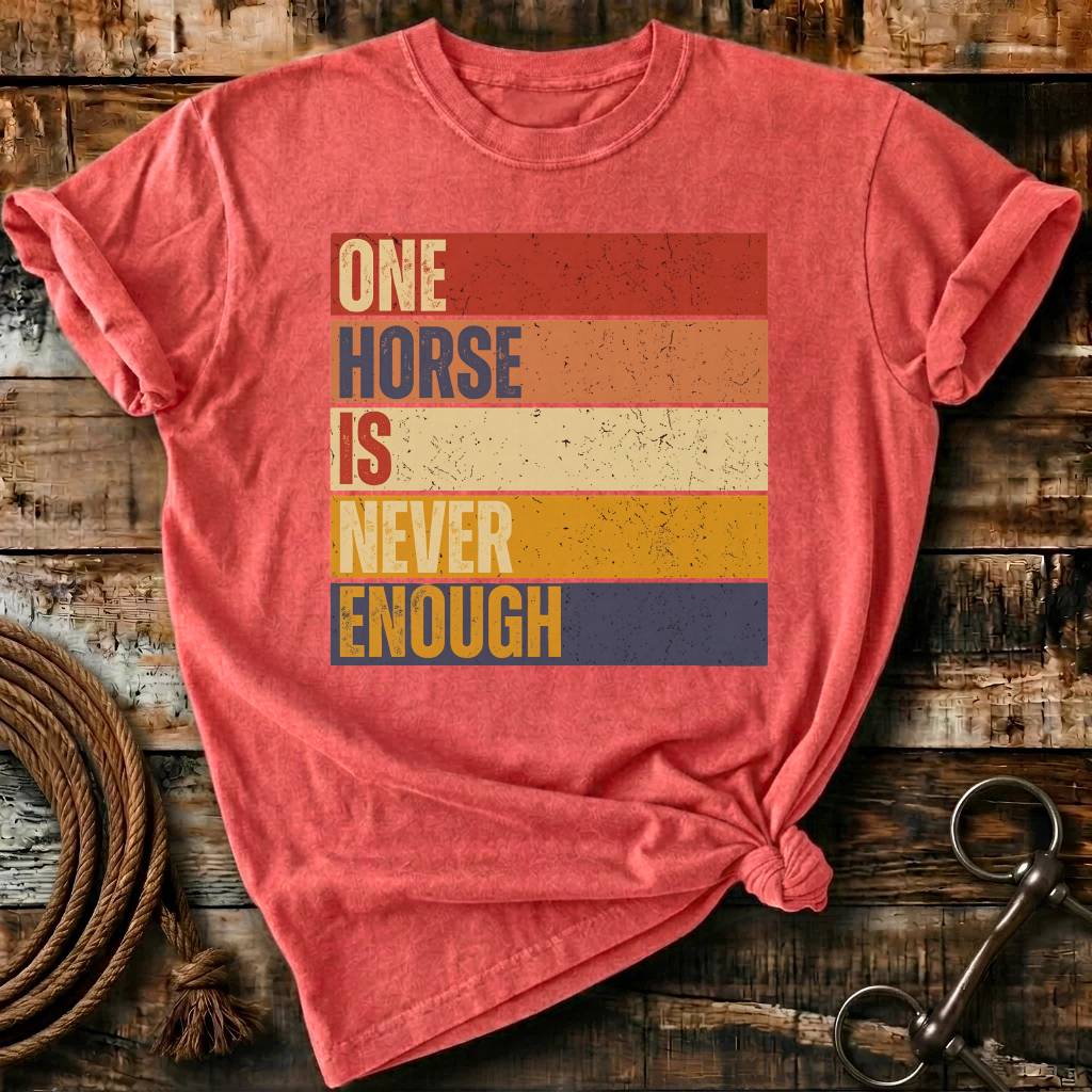 One horse is