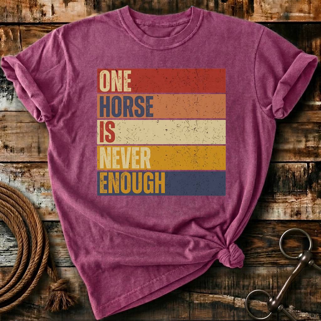 One horse is