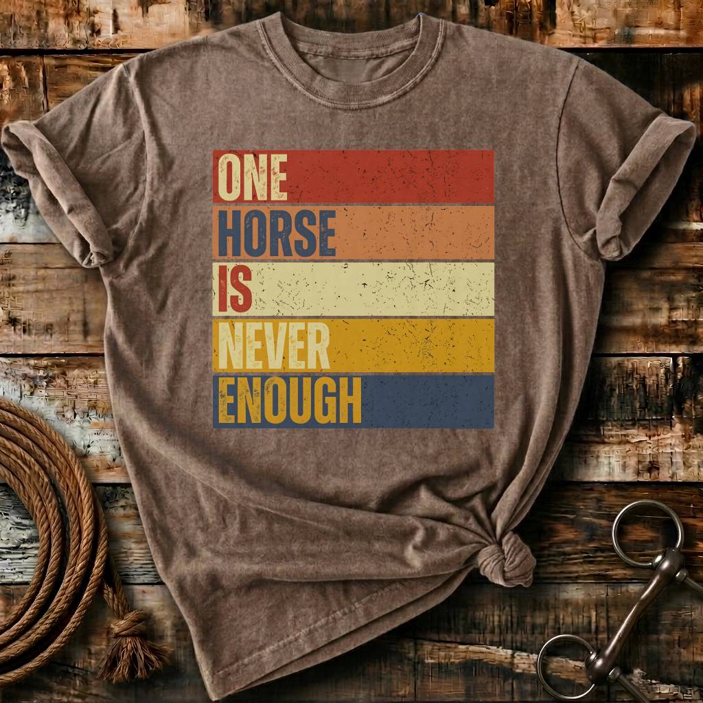 One horse is