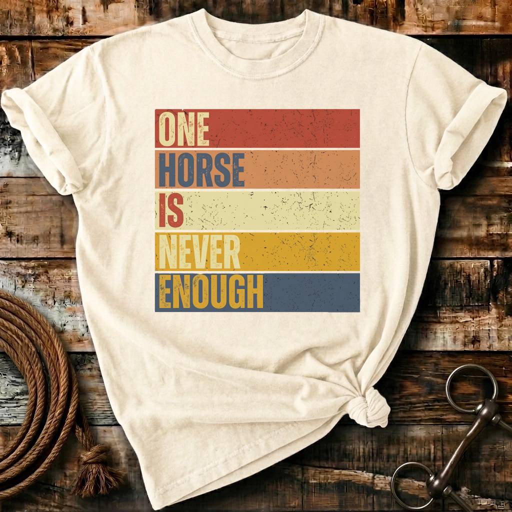 One horse is
