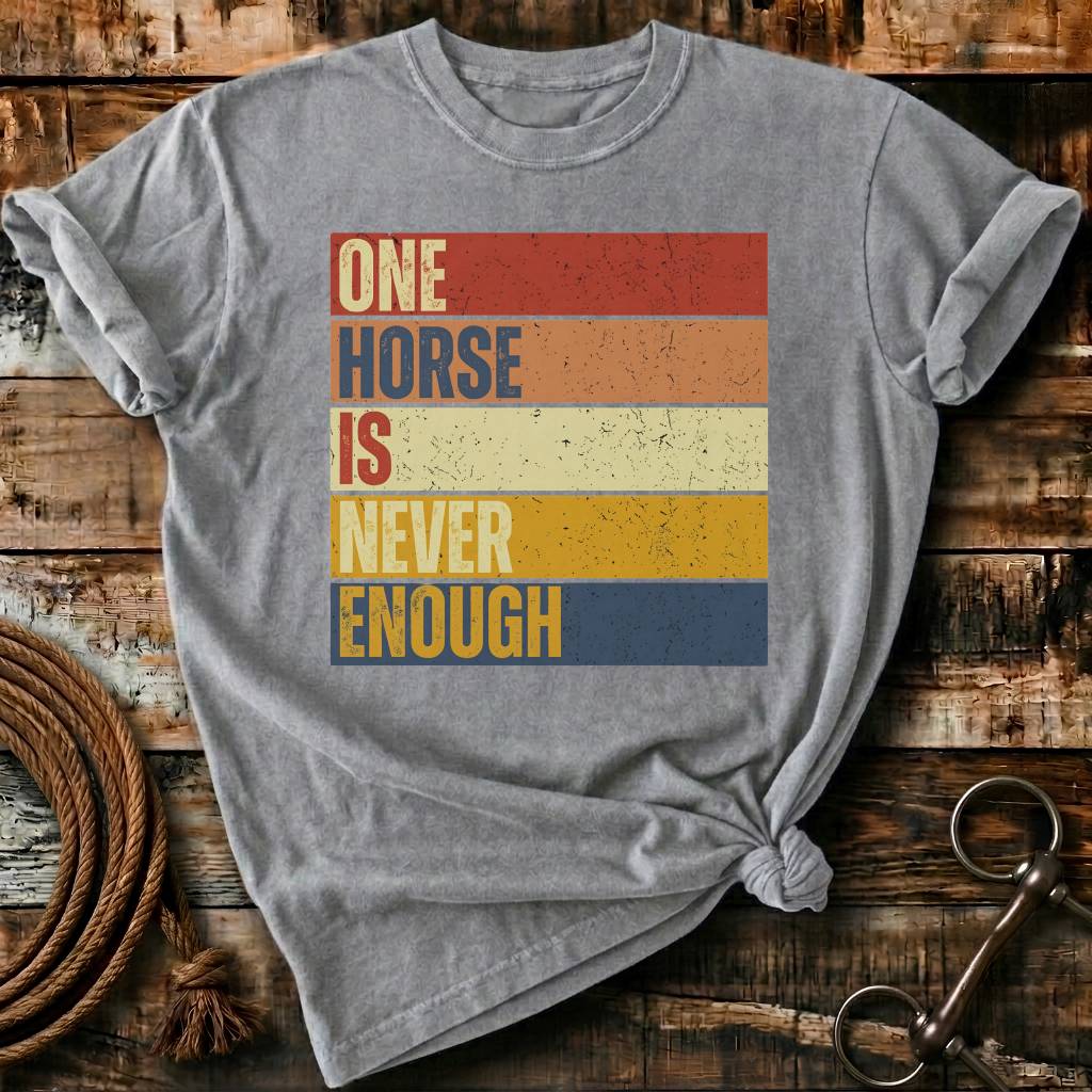 One horse is