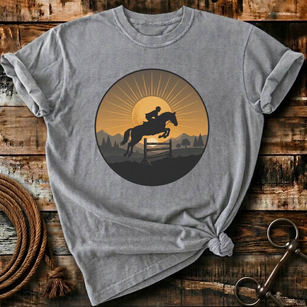 sunset horse rider