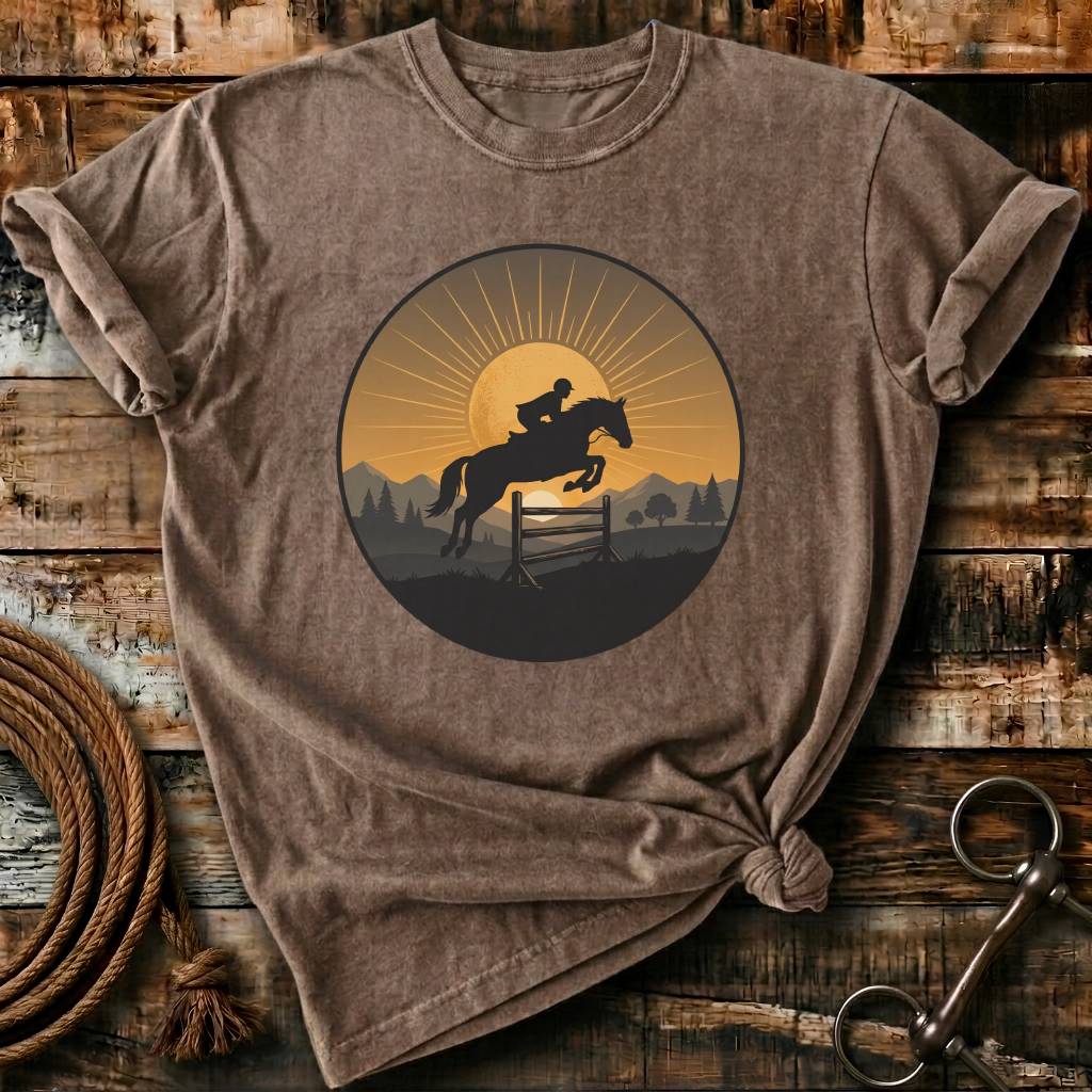 sunset horse rider
