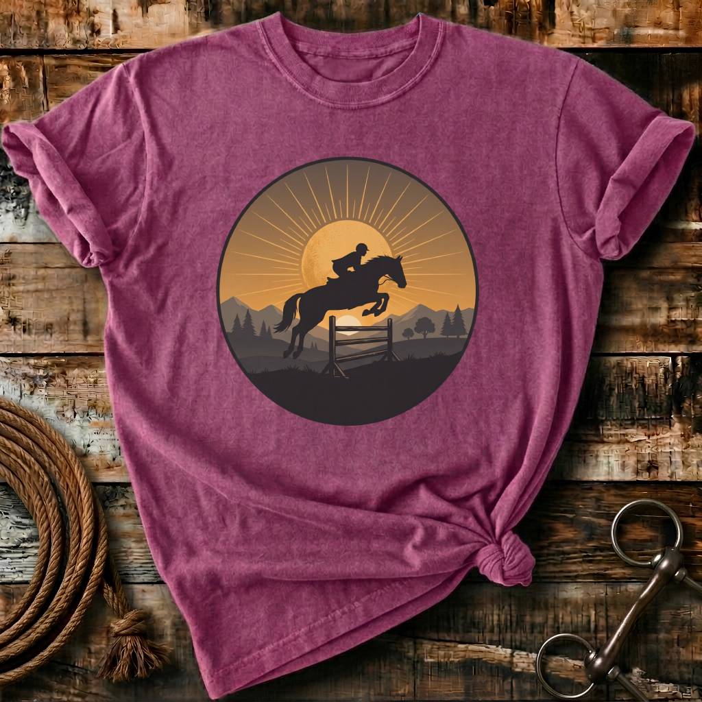 sunset horse rider