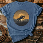 sunset horse rider