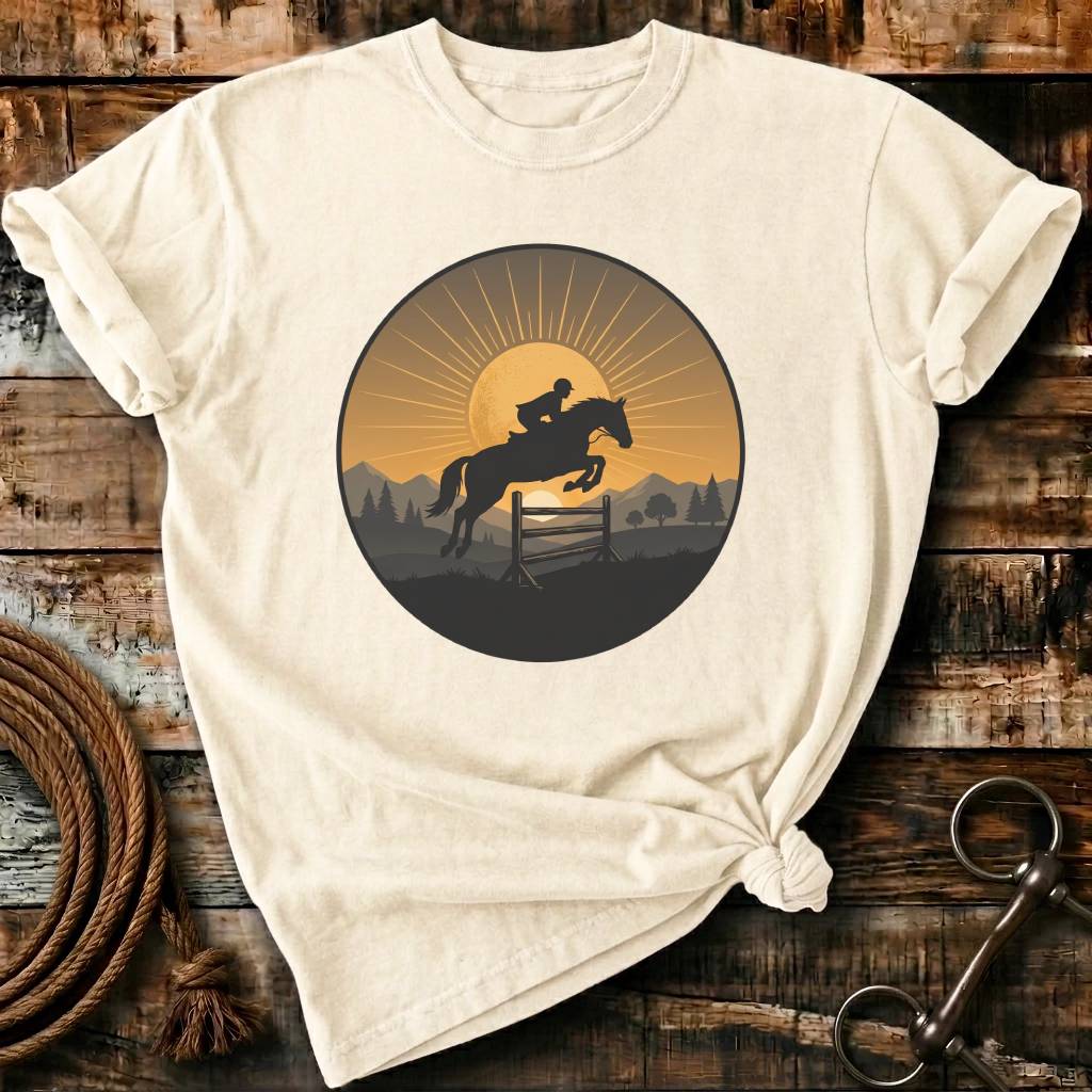 sunset horse rider