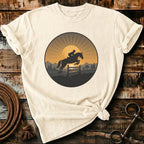 sunset horse rider