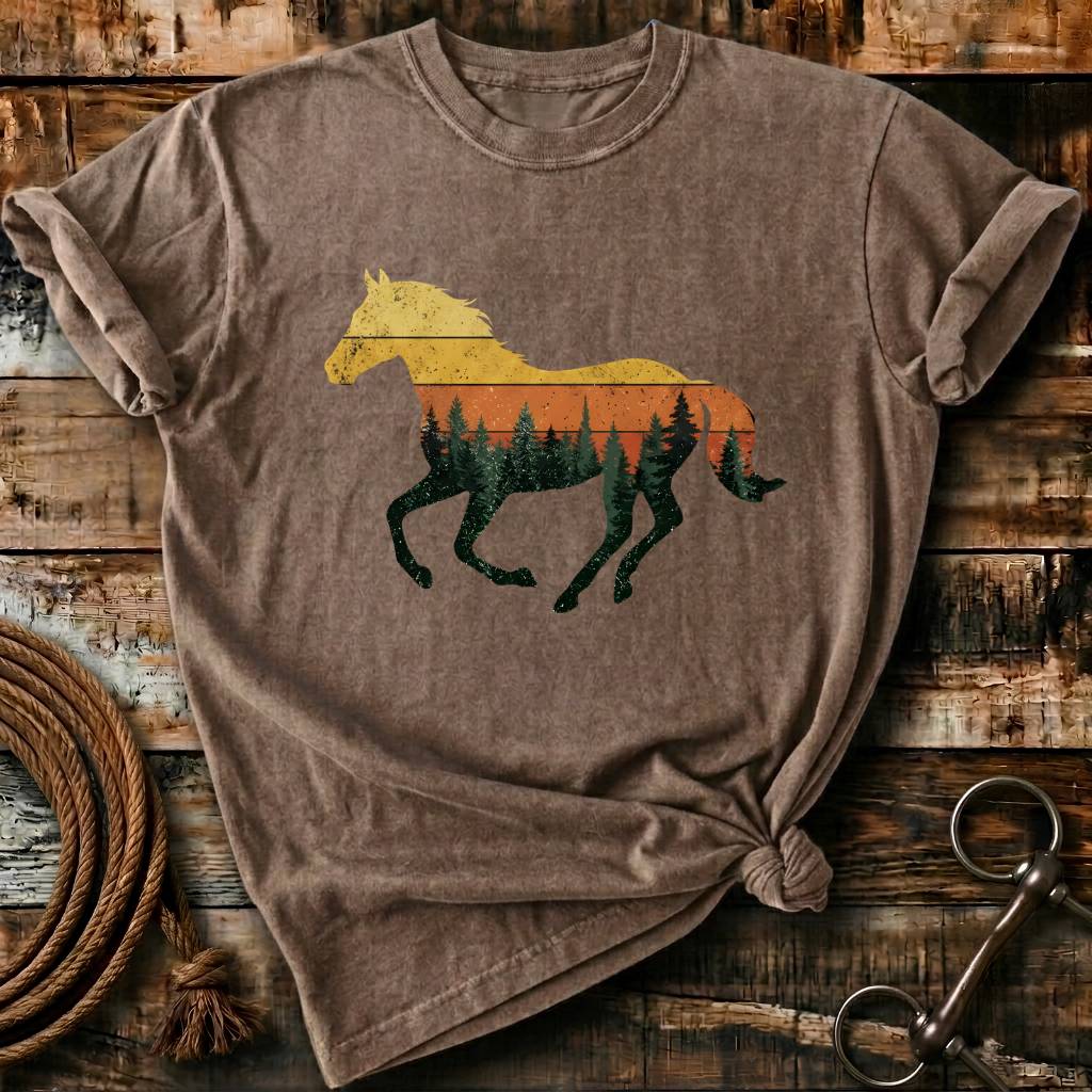 Sunset Forest Horse