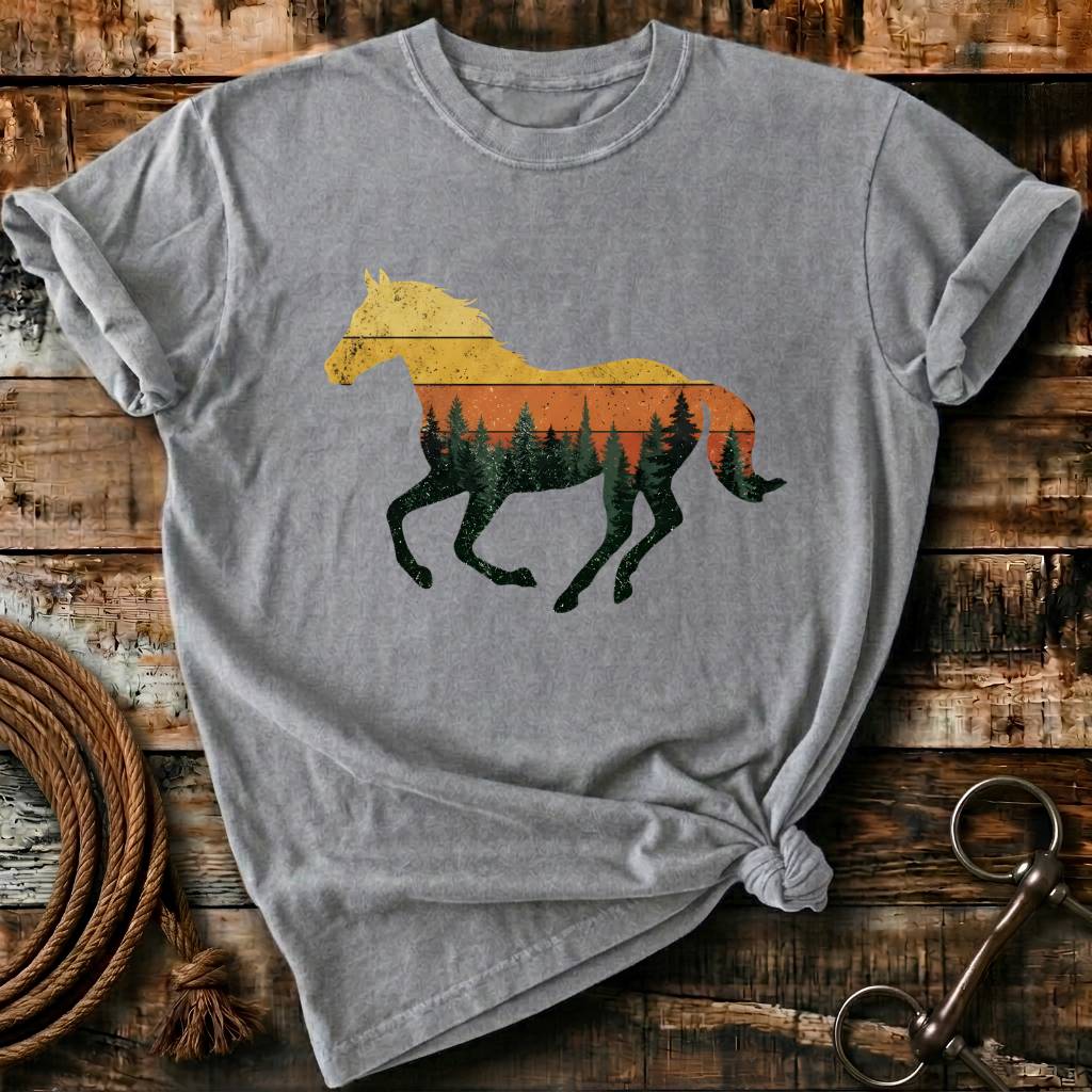 Sunset Forest Horse
