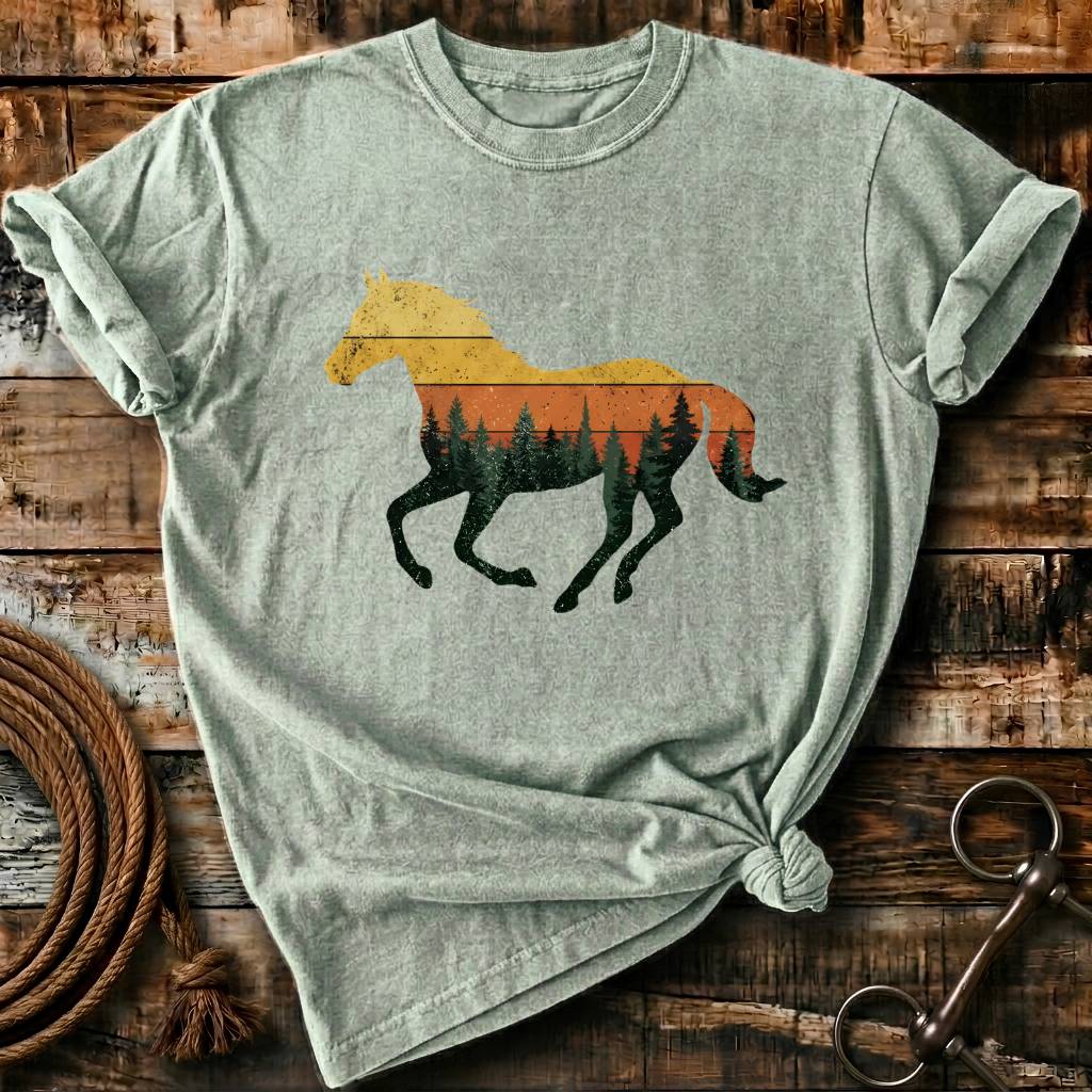 Sunset Forest Horse