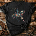 Colorful ranch girl rider