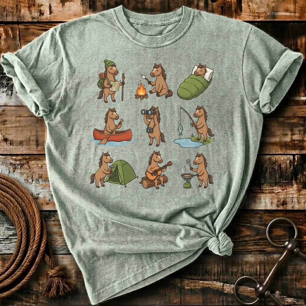 Camping horses
