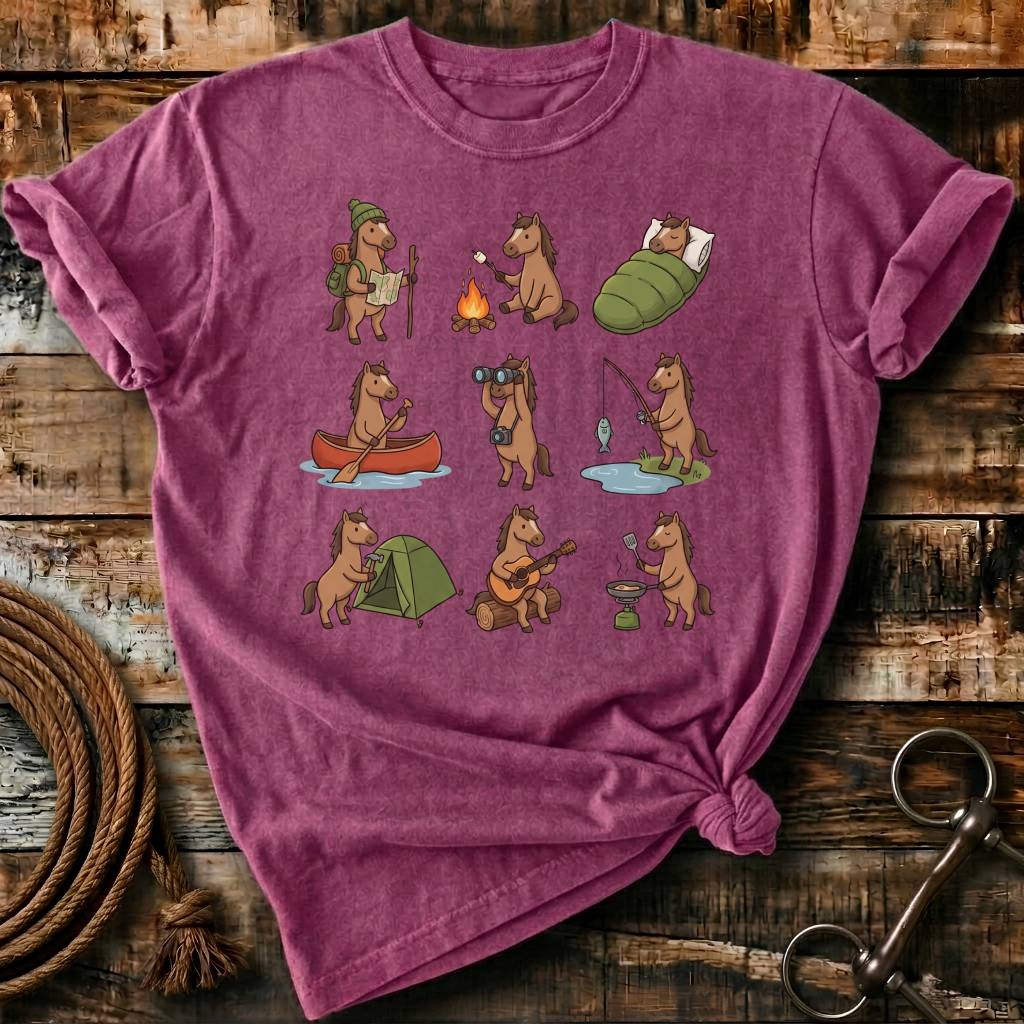 Camping horses
