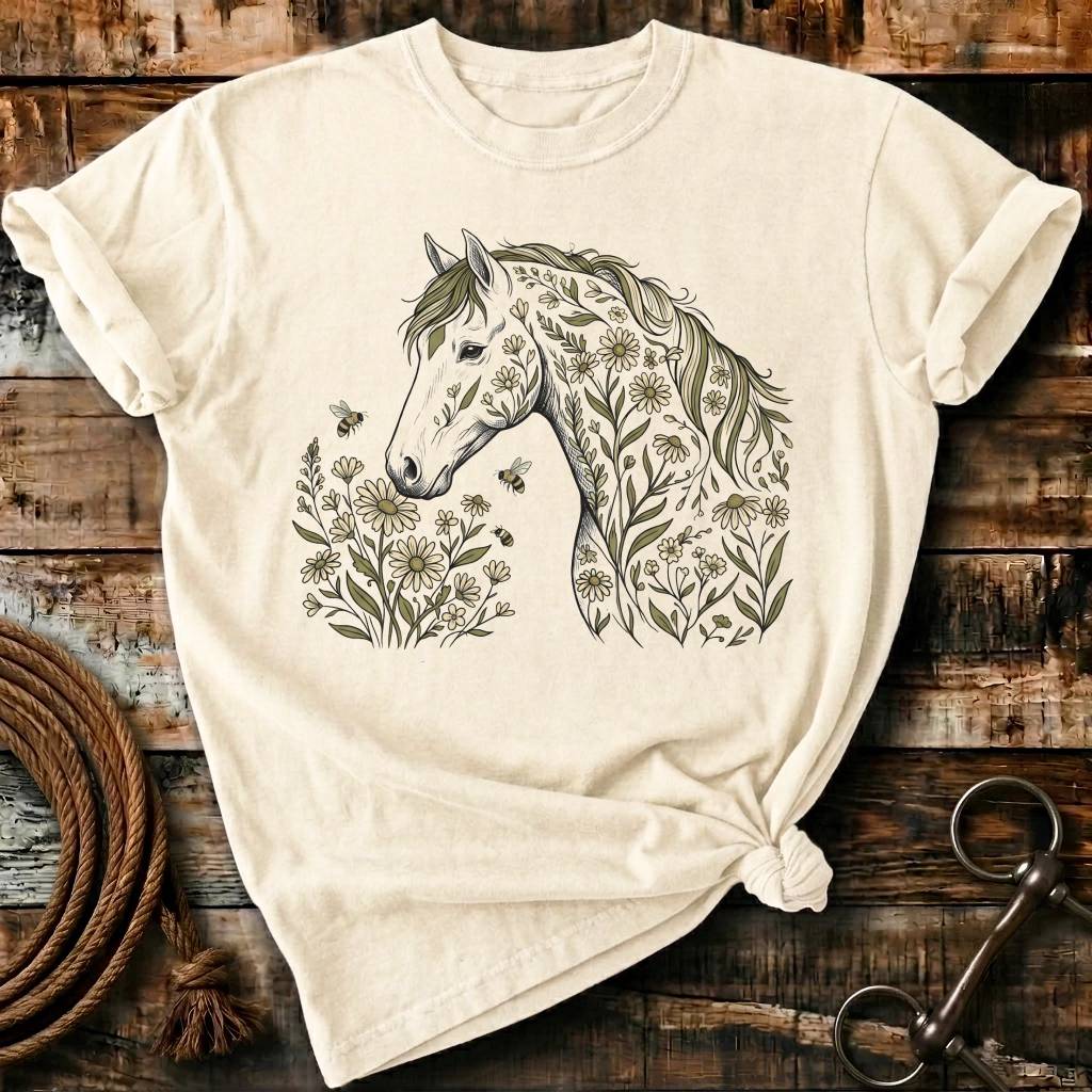Wild floral horse