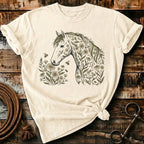 Wild floral horse