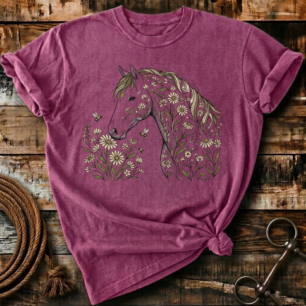 Wild floral horse