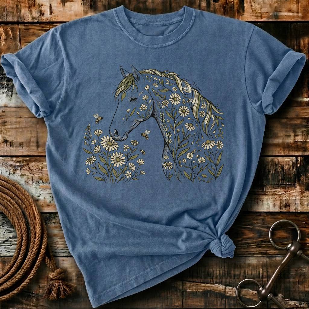 Wild floral horse