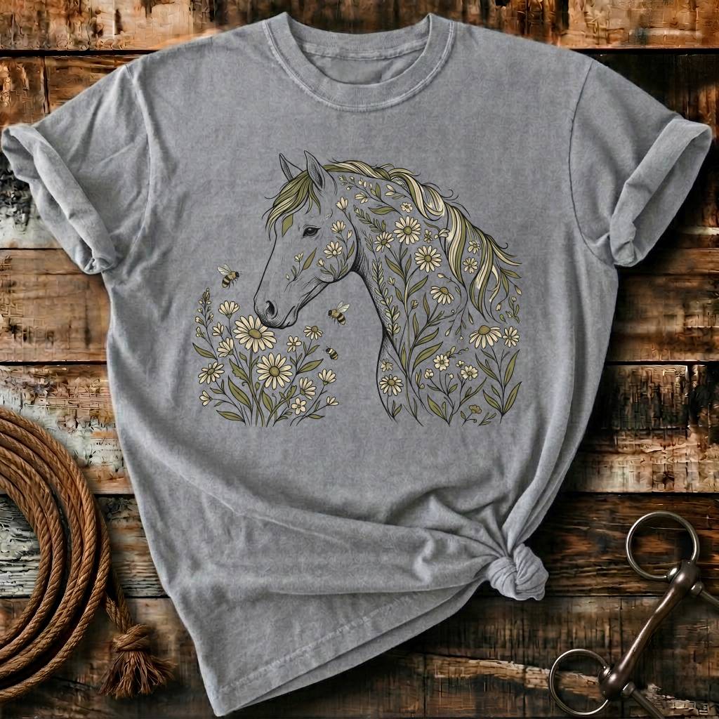 Wild floral horse