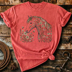 Wild floral horse