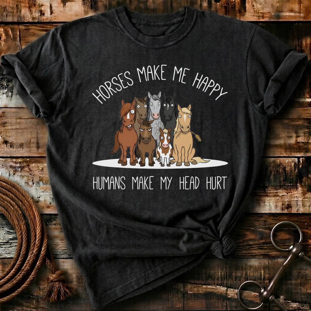 Horses make me happy
