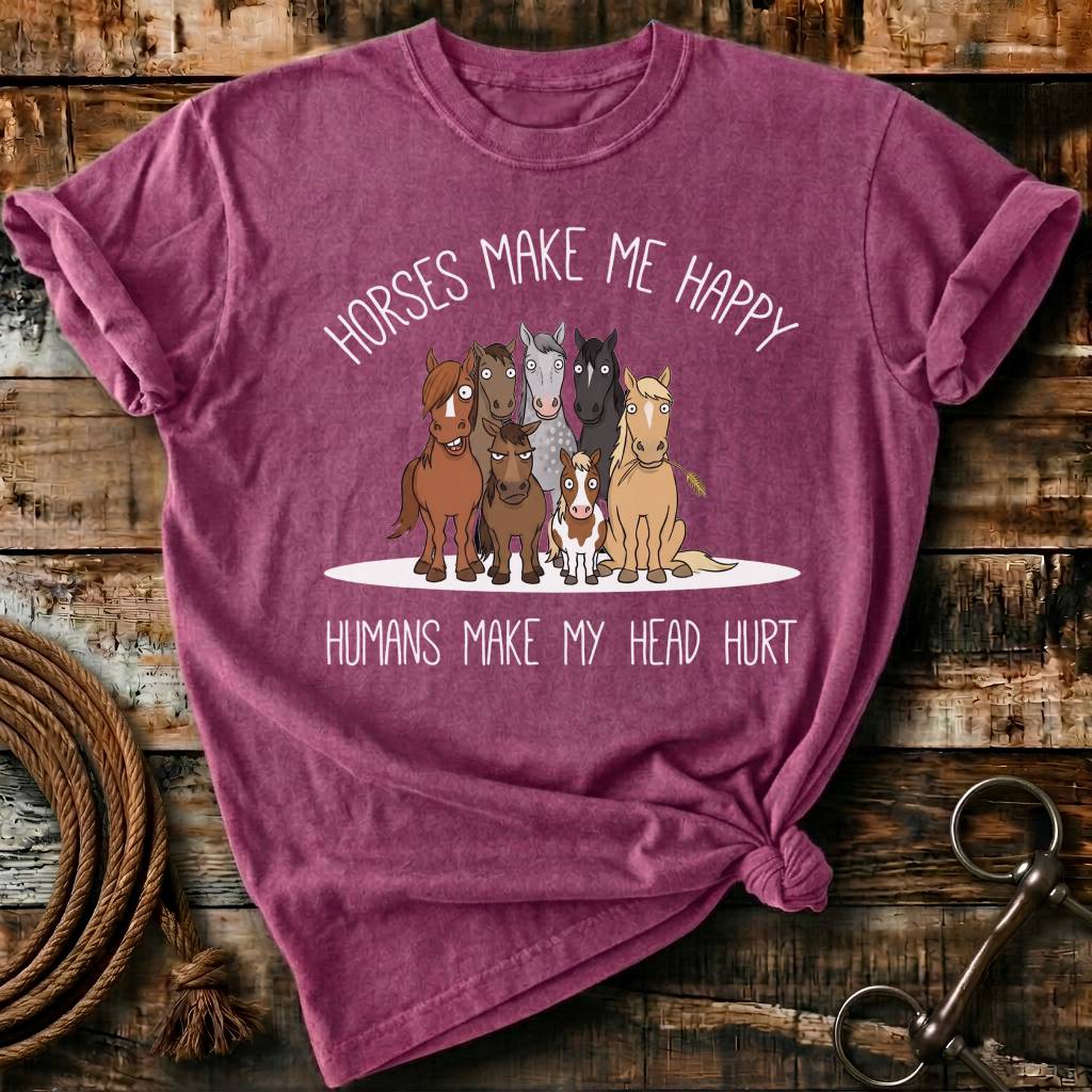 Horses make me happy