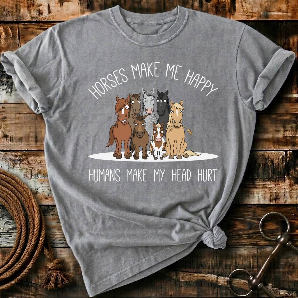 Horses make me happy