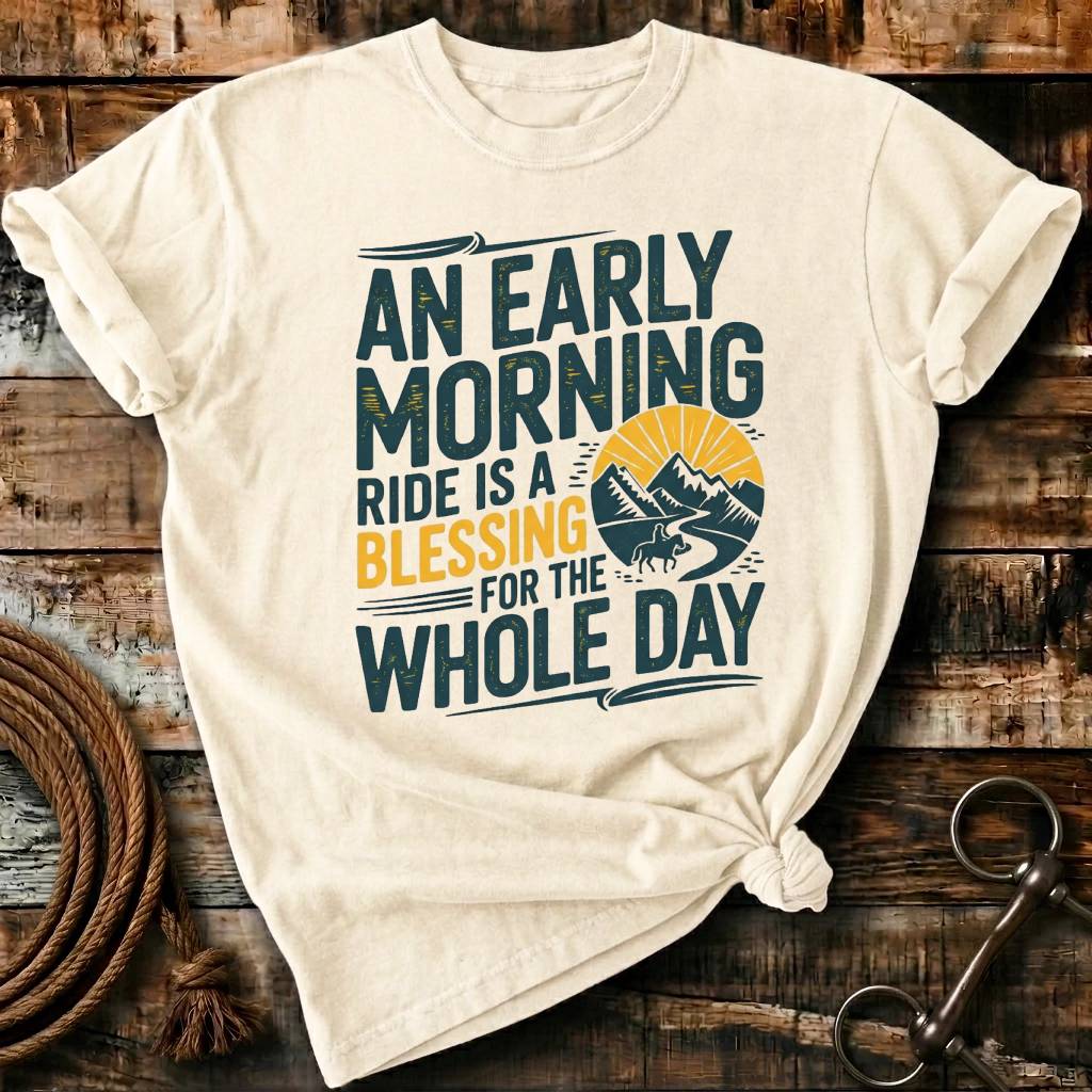 Early morning riding