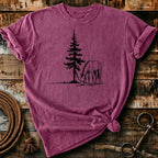 Horse & pine tree