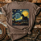 horse in a scary night