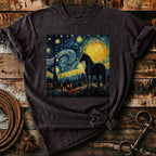 horse in a scary night