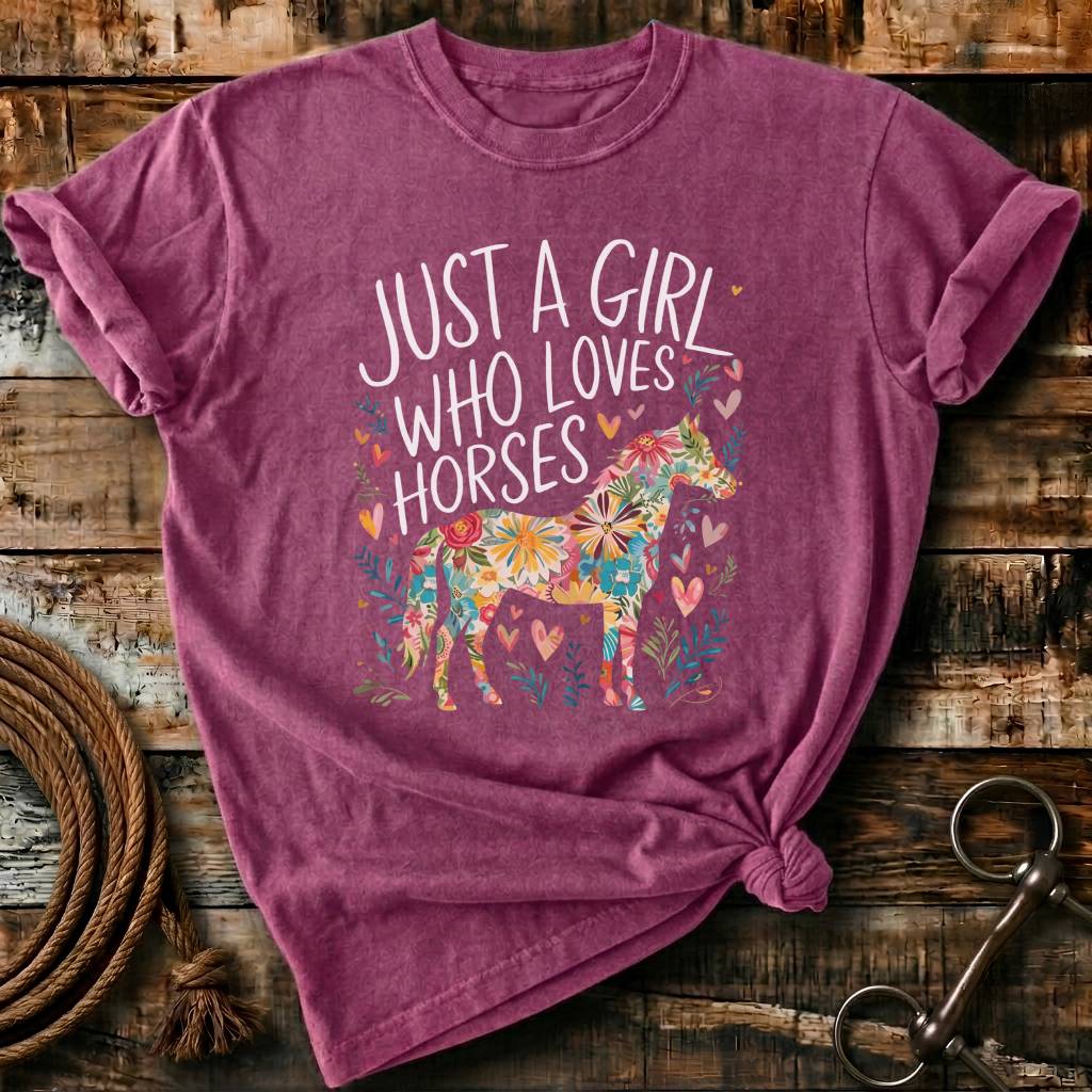just a girl who loves horses