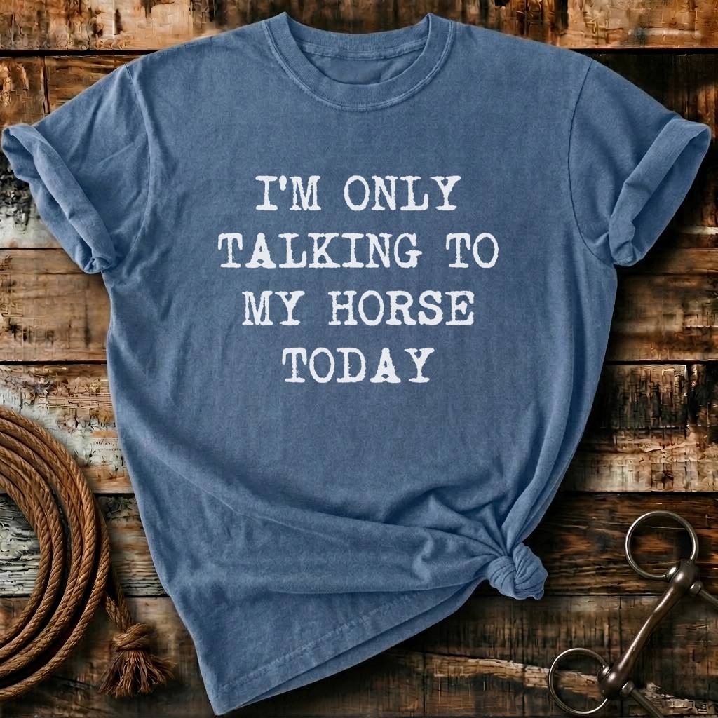 i'm only talking to my horses today