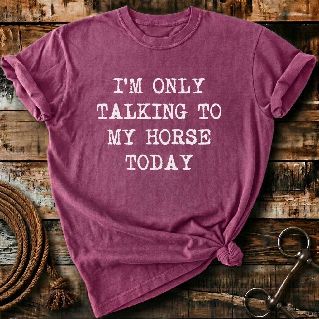 i'm only talking to my horses today