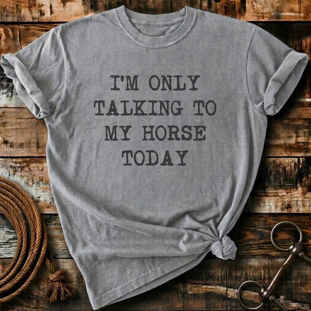 i'm only talking to my horses today