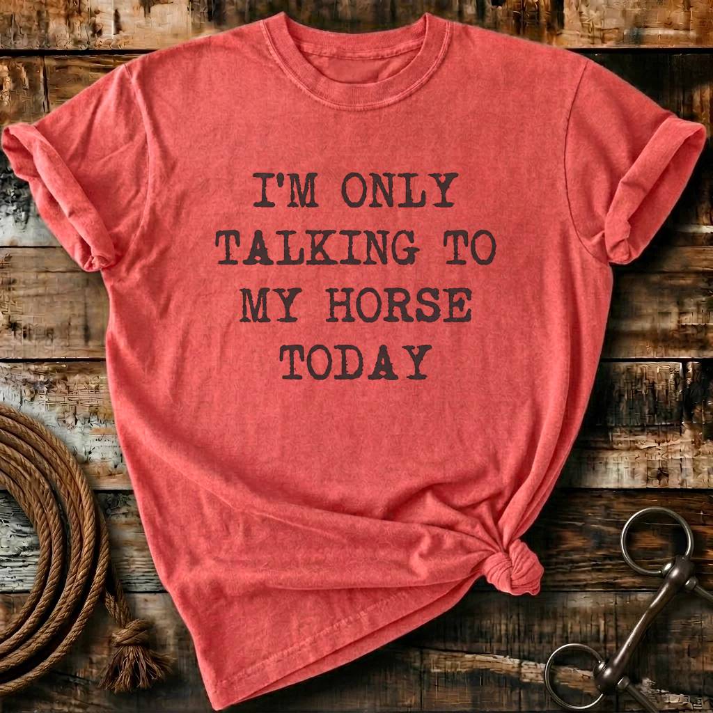 i'm only talking to my horses today
