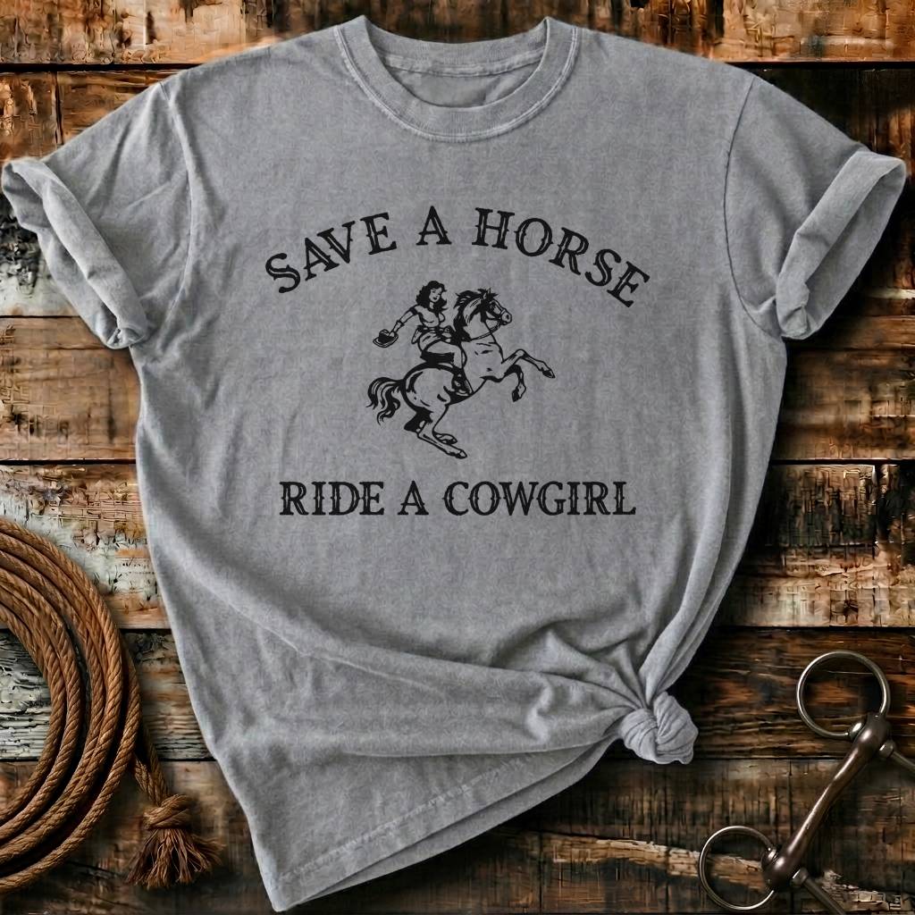 save a horse ride a cowgirl