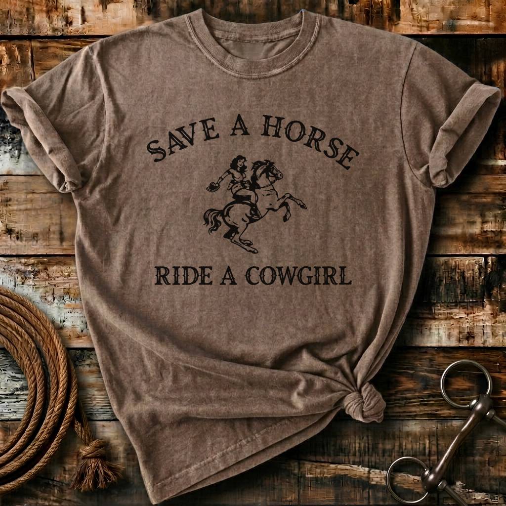 save a horse ride a cowgirl