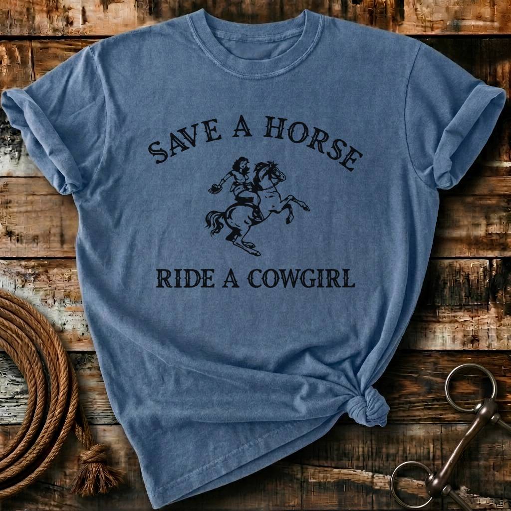 save a horse ride a cowgirl