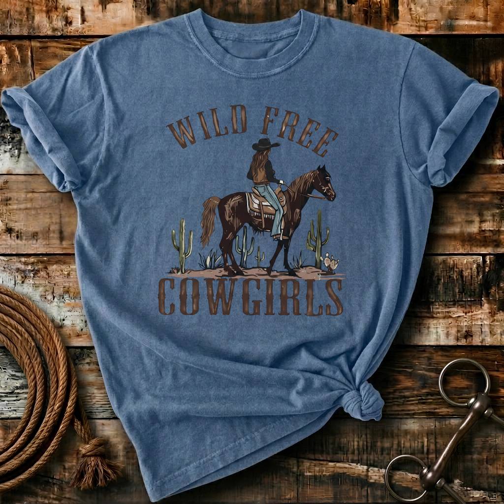 Wild free cowgirl